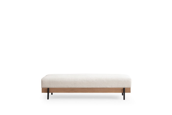 Atelier Del Sofa Eti Oak Pouffe - Blanco